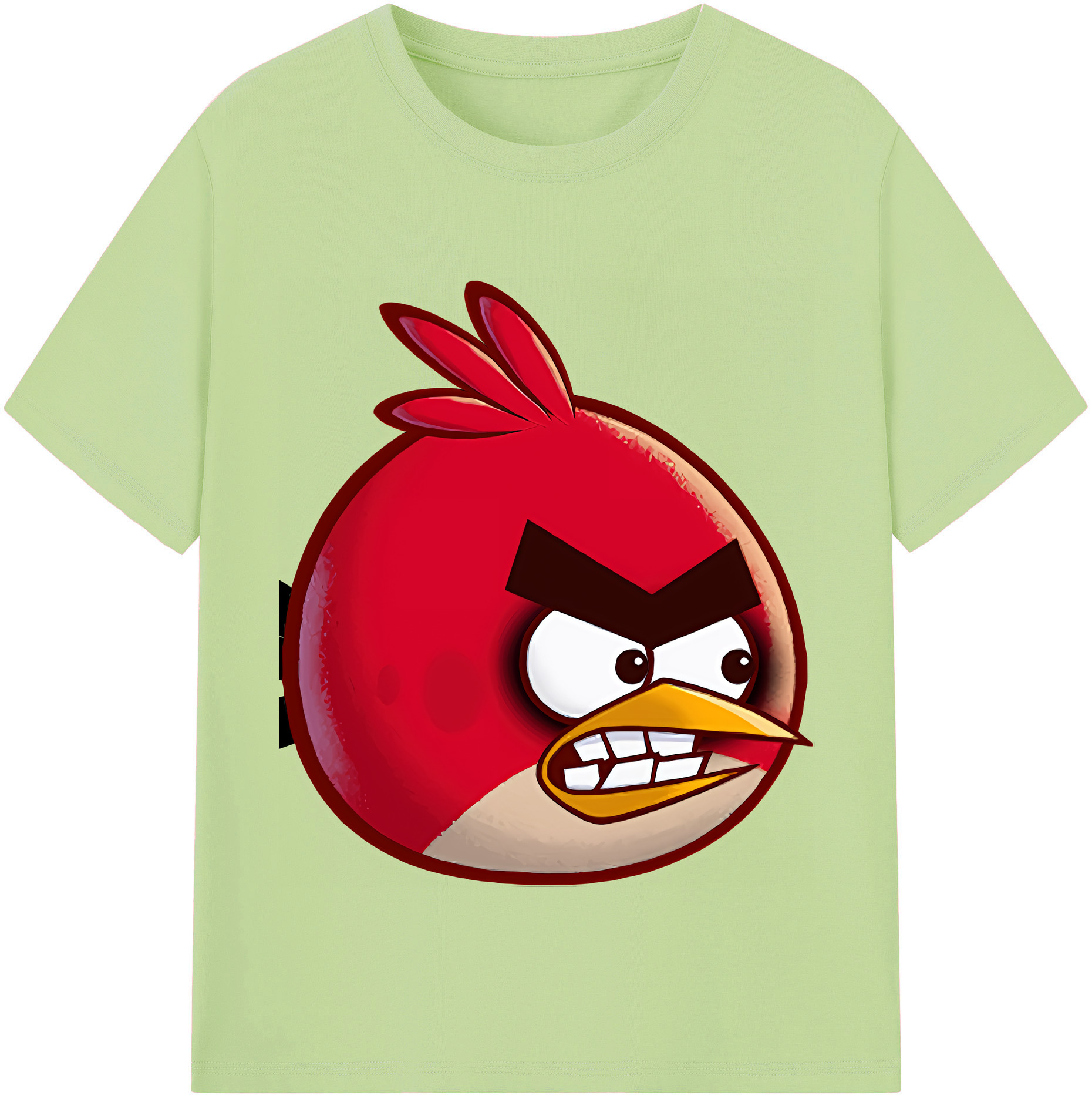（画像用） Angry Birds アングリーバード 綿100％半袖Tシャツ（フロントプリント）
